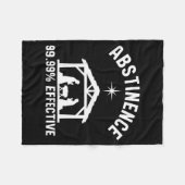 Abstinence 99.99 Percent Effective Nativity Christ Fleece Deken (Voorkant (Horizontaal))