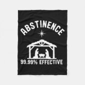 Abstinence 99.99 Percent Effective Nativity Christ Fleece Deken (Voorkant)