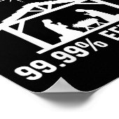 Abstinence 99.99 Percent Effective Nativity Christ Poster (Hoek)