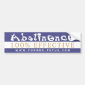 Abstinence Bumper Bumpersticker (Voorkant)