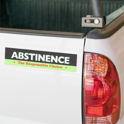 Abstinence Bumpersticker (Op Truck)