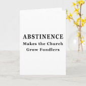 Abstinence Makes Fondlers Kaart (Gele Bloem)