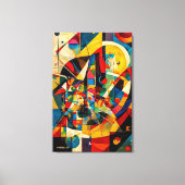 ABSTR_24-029, geometrisch, kubisme Canvas Afdruk (Voorkant)