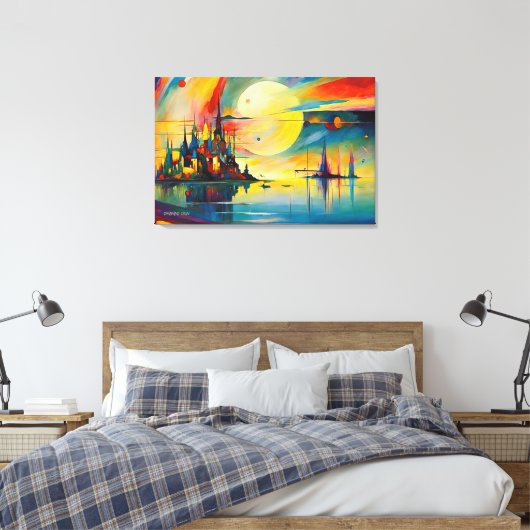 ABSTR_24-038, Fantasy Gallery Art, Canvas Afdruk (Insitu (Slaapkamer))