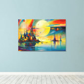 ABSTR_24-038, Fantasy Gallery Art, Canvas Afdruk (Insitu (Houten vloer))
