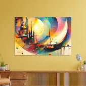 ABSTR_24-040, Abstracte galerijkunst Canvas Afdruk (Insitu (Woonkamer))