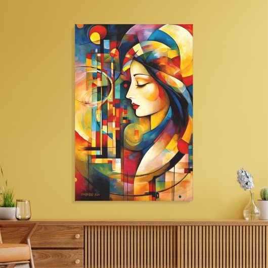 ABSTR_24-043, Abstracte galerijkunst Canvas Afdruk (Insitu (Woonkamer))