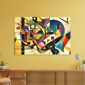 ABSTR_24-046, Abstracte galerijkunst Canvas Afdruk (Insitu (Woonkamer))