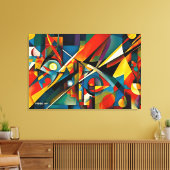 ABSTR_24-047, Abstracte galerijkunst Canvas Afdruk (Insitu (Woonkamer))