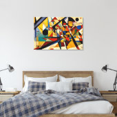 ABSTR_24-049, Abstracte galerijkunst Canvas Afdruk (Insitu (Slaapkamer))