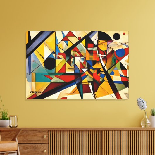 ABSTR_24-049, Abstracte galerijkunst Canvas Afdruk (Insitu (Woonkamer))