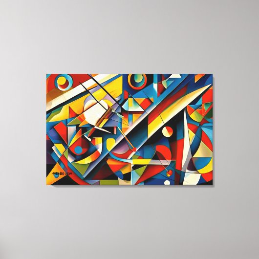 ABSTR_24-050, Abstracte galerijkunst Canvas Afdruk (Voorkant)