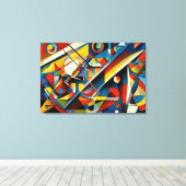 ABSTR_24-050, Abstracte galerijkunst Canvas Afdruk (Insitu (Houten vloer))