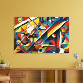 ABSTR_24-050, Abstracte galerijkunst Canvas Afdruk (Insitu (Woonkamer))