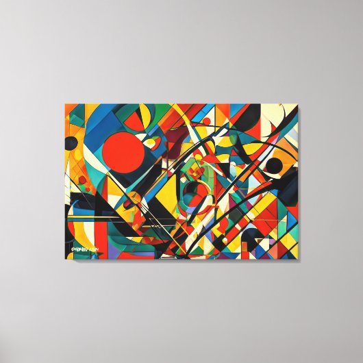 ABSTR_24-052, Abstracte galerijkunst Canvas Afdruk (Voorkant)