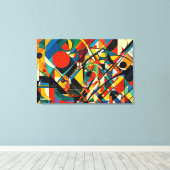 ABSTR_24-052, Abstracte galerijkunst Canvas Afdruk (Insitu (Houten vloer))