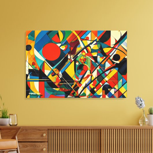 ABSTR_24-052, Abstracte galerijkunst Canvas Afdruk (Insitu (Woonkamer))