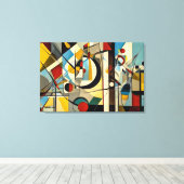 ABSTR_24-056, Abstracte galerijkunst Canvas Afdruk (Insitu (Houten vloer))