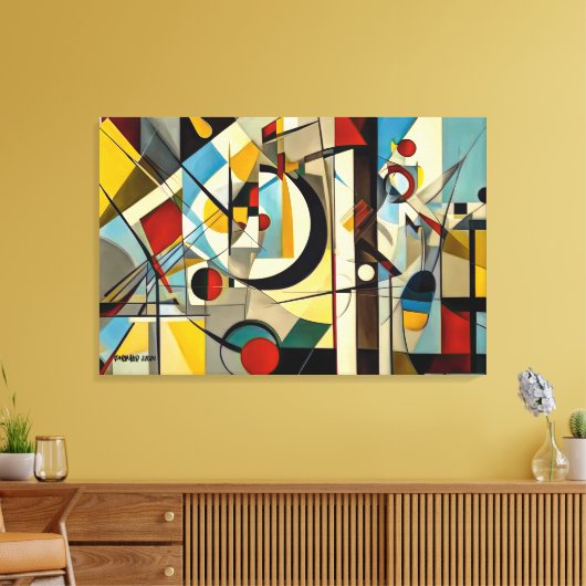 ABSTR_24-056, Abstracte galerijkunst Canvas Afdruk (Insitu (Woonkamer))