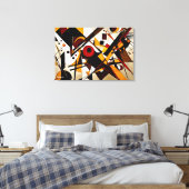 ABSTR_24-060, Abstracte galerijkunst Canvas Afdruk (Insitu (Slaapkamer))