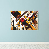 ABSTR_24-060, Abstracte galerijkunst Canvas Afdruk (Insitu (Houten vloer))