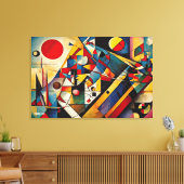 ABSTR_24-064, Abstracte galerijkunst Canvas Afdruk (Insitu (Woonkamer))