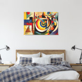 ABSTR_24-070, Abstracte galerijkunst Canvas Afdruk (Insitu (Slaapkamer))