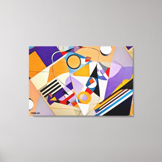 ABSTR_24-082, Abstracte galerijkunst Canvas Afdruk (Voorkant)