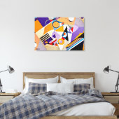 ABSTR_24-082, Abstracte galerijkunst Canvas Afdruk (Insitu (Slaapkamer))