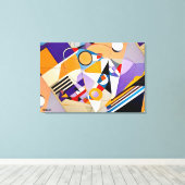 ABSTR_24-082, Abstracte galerijkunst Canvas Afdruk (Insitu (Houten vloer))