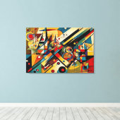 ABSTR_24-085, Abstracte galerijkunst Canvas Afdruk (Insitu (Houten vloer))