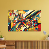 ABSTR_24-085, Abstracte galerijkunst Canvas Afdruk (Insitu (Woonkamer))