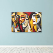 ABSTR_24-092, Abstracte Galerij Art Canvas Afdruk (Insitu (Houten vloer))