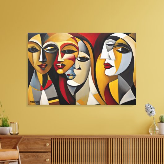 ABSTR_24-092, Abstracte Galerij Art Canvas Afdruk (Insitu (Woonkamer))