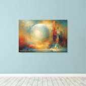 ABSTR_24-096, Abstracte Galerij Art Canvas Afdruk (Insitu (Houten vloer))