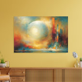 ABSTR_24-096, Abstracte Galerij Art Canvas Afdruk (Insitu (Woonkamer))