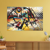 ABSTR_25-008 Abstracte kunst Canvas Print (Insitu (Woonkamer))