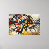 ABSTR_25-008 Abstracte kunst Canvas Print (Voorkant)