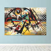 ABSTR_25-008 Abstracte kunst Canvas Print (Insitu (Houten vloer))