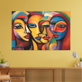 ABSTR_25_009 Abstracte galerij Art Canvas Afdruk (Insitu (Woonkamer))