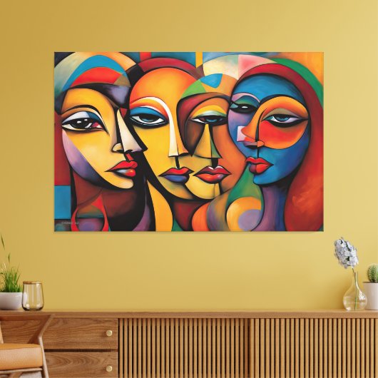 ABSTR_25_009 Abstracte galerij Art Canvas Afdruk (Insitu (Woonkamer))