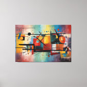 ABSTR_25-011 Abstracte kunst Canvas Print (Voorkant)