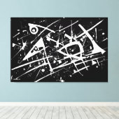ABSTR_25-029 Abstracte kunst Canvas Print (Insitu (Houten vloer))