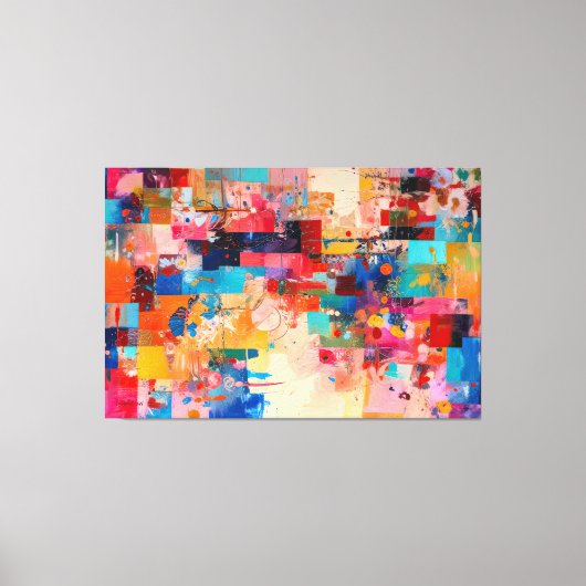 ABSTR_25-037 Abstracte kunst Canvas Print (Voorkant)