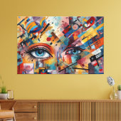 ABSTR_25-038 Abstracte kunst Canvas Print (Insitu (Woonkamer))