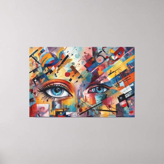 ABSTR_25-038 Abstracte kunst Canvas Print (Voorkant)