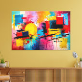 ABSTR_25-057 Abstracte kunst Canvas Print (Insitu (Woonkamer))