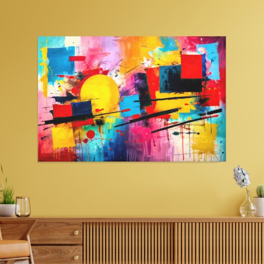 ABSTR_25-057 Abstracte kunst Canvas Print (Insitu (Woonkamer))