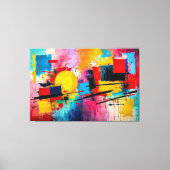 ABSTR_25-057 Abstracte kunst Canvas Print (Voorkant)