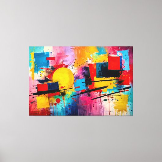 ABSTR_25-057 Abstracte kunst Canvas Print (Voorkant)